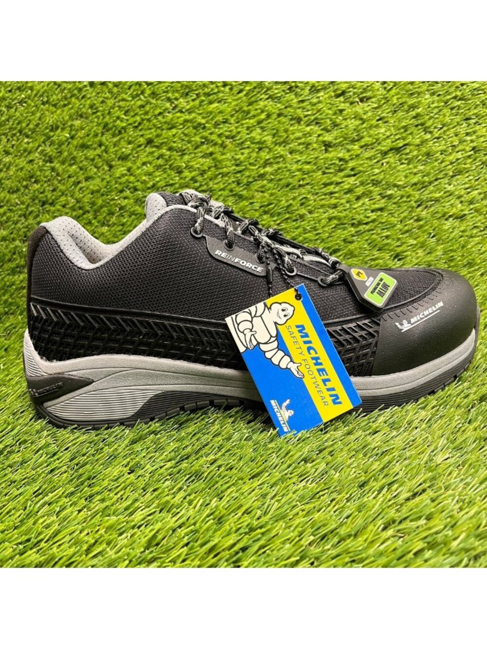 Michelin Latitude Tour Mens Size 9.5 Black Gray Alloy Toe Safety Work Shoes